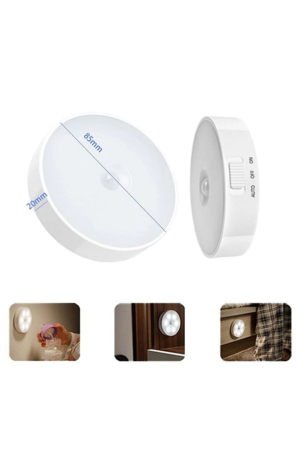 Hareket Sensörlü Usb Şarjlı Ampul Beyaz Led Işık - 2