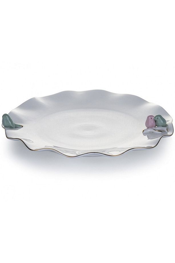 3'lü Kuşlu Servis Tabağı 27 cm Pr61-1015 - 3
