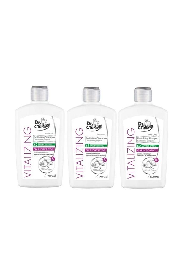 Dr. C.tuna Vitalizing Sarımsak & Capıxyl Koparak Dökülen Saçlar Için Şampuan 3 X Adet - 1