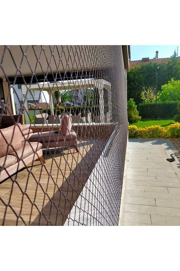 Dekoratif siyah güvenlik filesi 4*4 (2.5metre*4metre) - 1