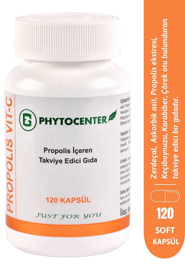 Propolıs Vıt-c Propolis, Zerdeçal Ve C Vitamini Içeren Takviye Edici Gıda 120 Kapsül - 1