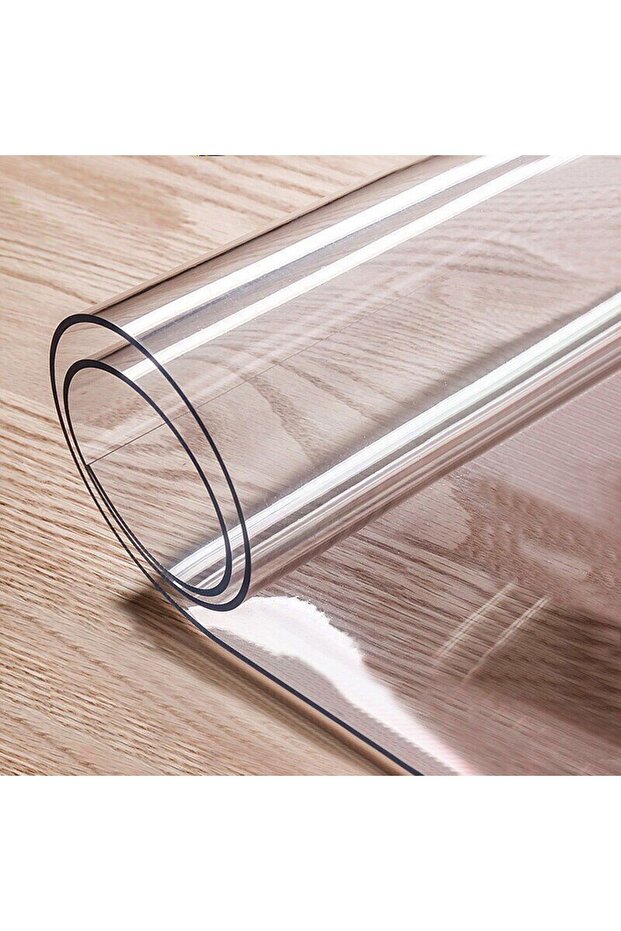 مفرش المائدة الشفاف PVC مفرش المائدة السميك الشفاف 1.3 مم واقي الطاولة غطاء حماية طاولة الميكا غطاء زجاجي