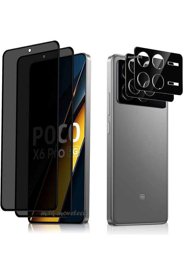 Xiaomi Poco X6 Pro Kamera Lens Koruma Camı ve Hayalet Ekran Camı 2'li Set (BİRER ADET) - 1