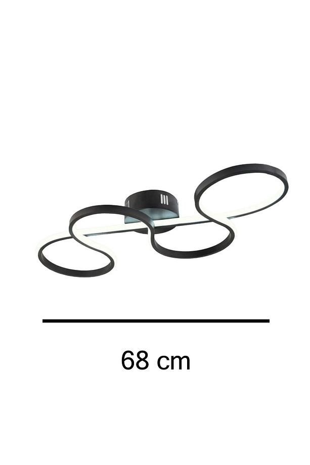 Duvar Tipi Snake Model Siyah Sarkıt Led Avize (APLİK OLARAKDA KULLANILABİLİR.) - 3