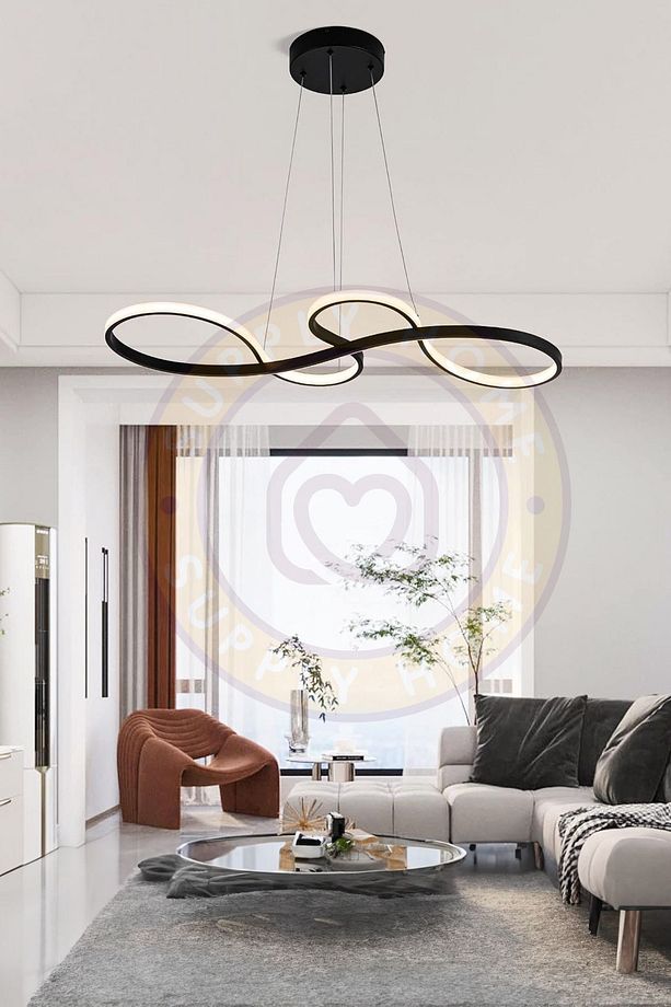 Snake Model Modern Sarkıt Led Avize Yemek Odası 3 Renk Özellikli - 4