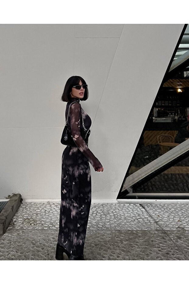 Midi Boy Tül Elbise - 4