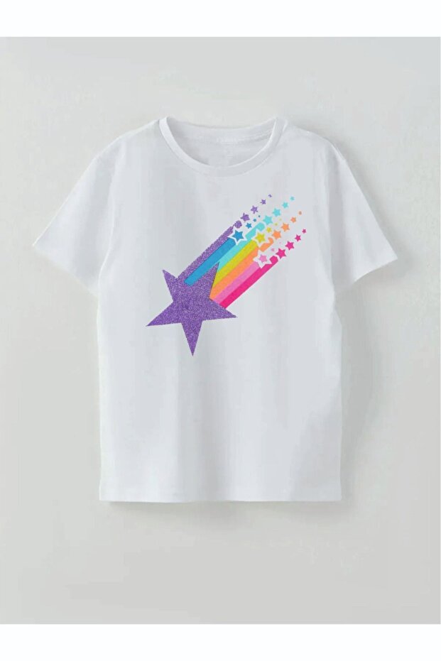 Star Printed Girl's T-Shirt