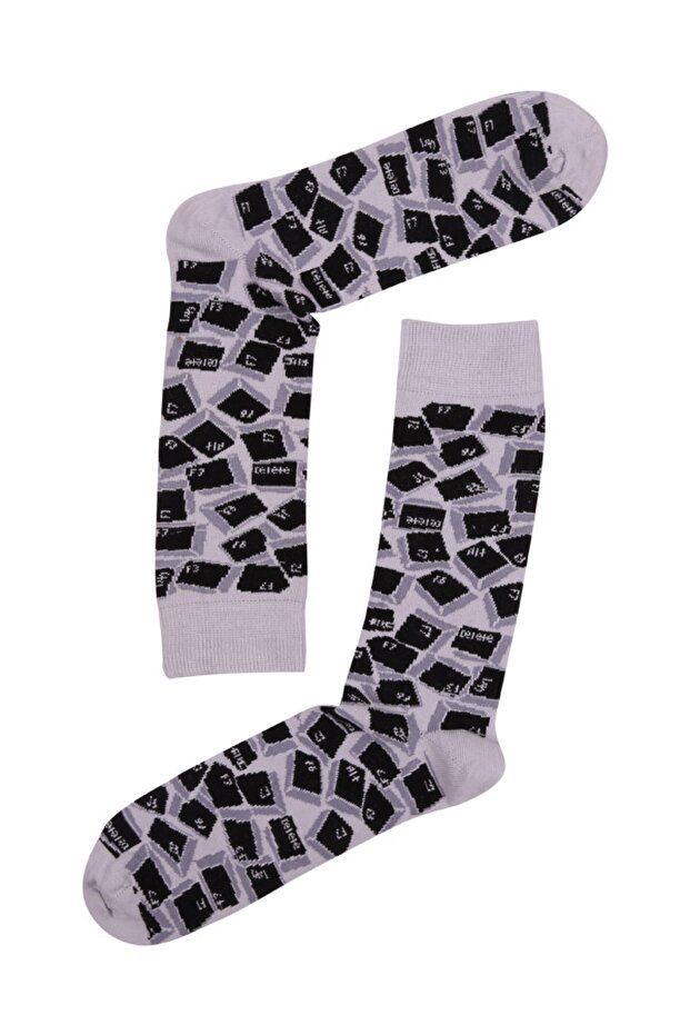 Men's Gray Socks 15kdcr128e-grey