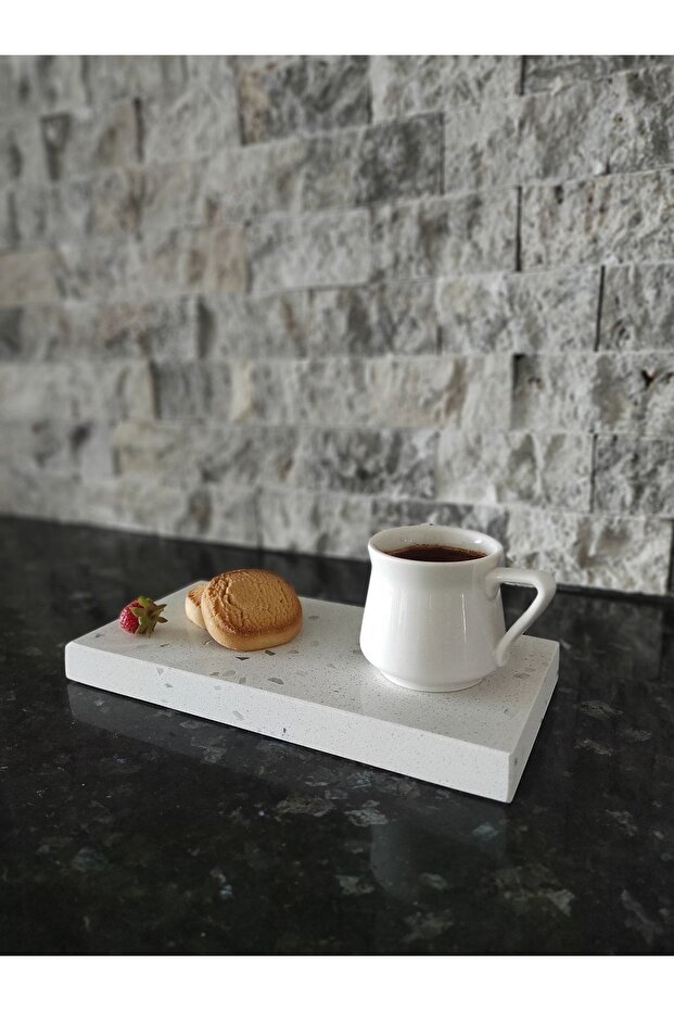 White Quartz Unbreakable Marble Presentation Holder