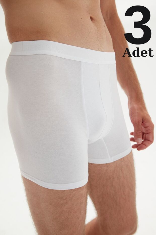 White Modal Men's Boxers - Pack of 3