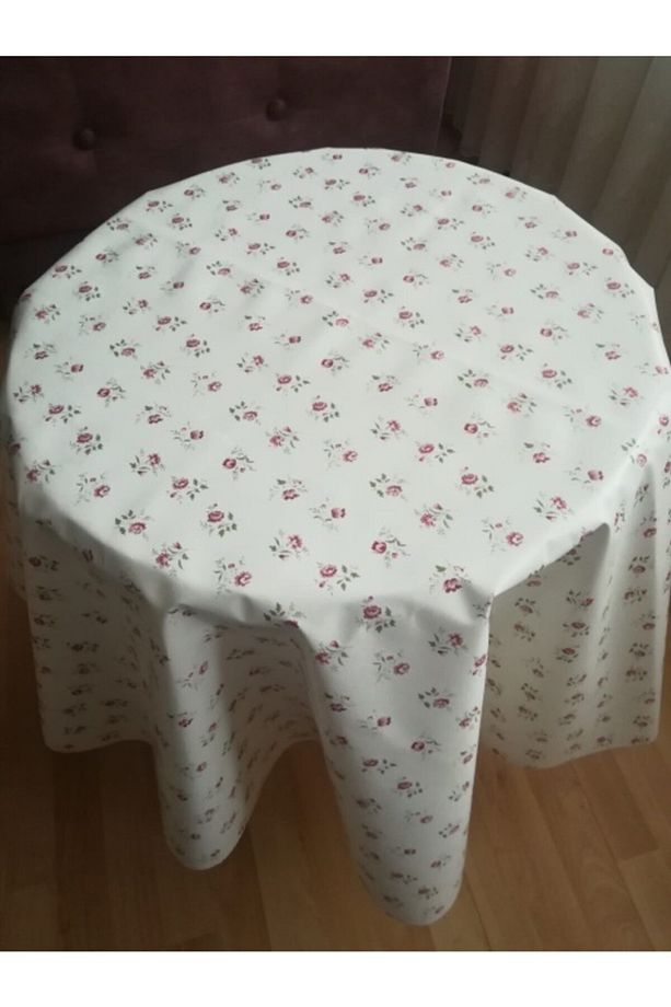 Astarlı Kaymaz Isıya Dayanıklı Yuvarlak Pvc Masa Örtüsü - 2
