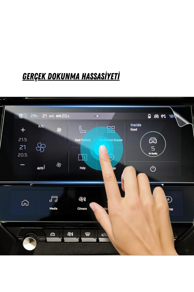 Peugeot 308 Gt Line Navigation and Information Display Compatible Nano Screen Protector 2022 2024 - 3