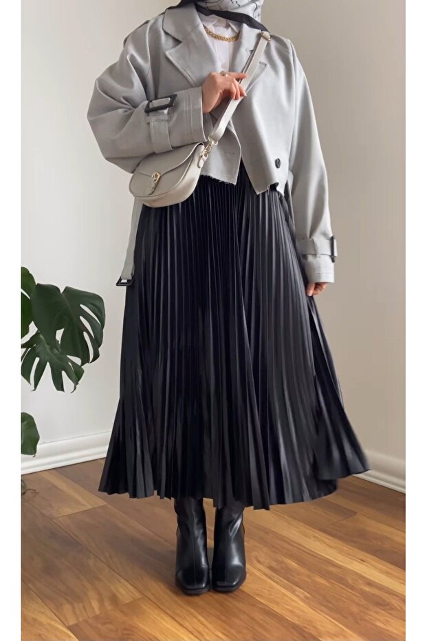 Hijab Pleated Oversize Skirt