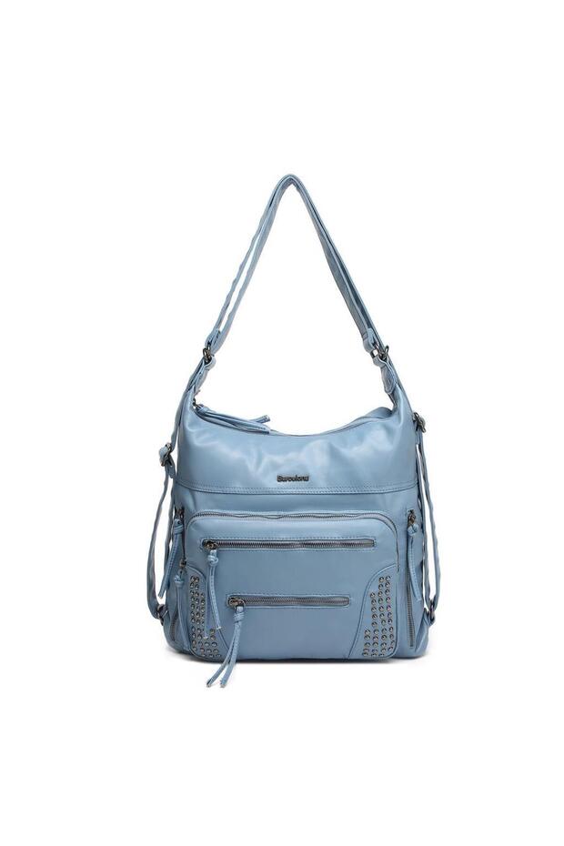 Washable Leather Backpack and Messenger Bag for Women 21-K Barcelona 1870