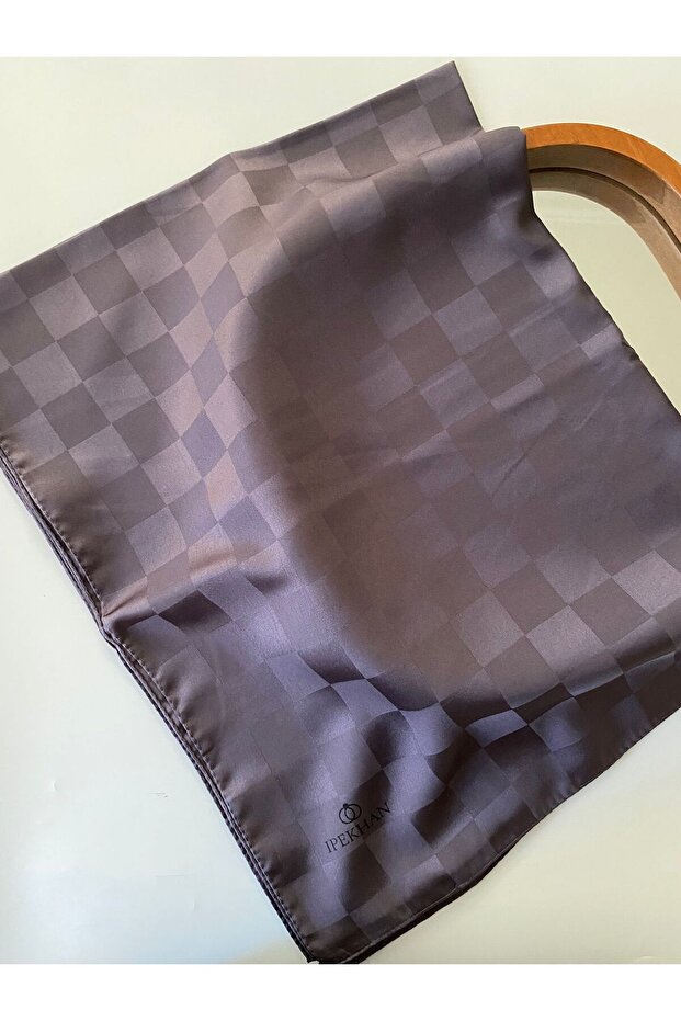 Jacquard Checkered Pattern Shawl - 1