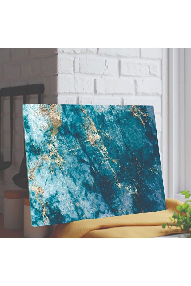 لوح تقطيع زجاجي منقوش مختلط - 2