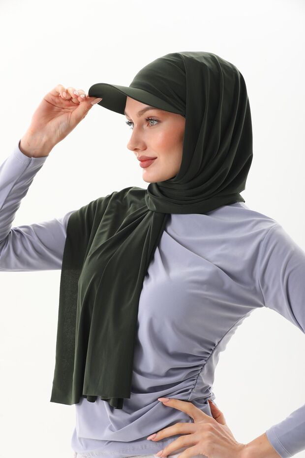 Şapkalı Sandy Şal - 1