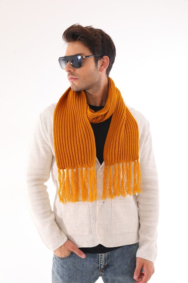 Erkek Selanik Örme Atkı - 4