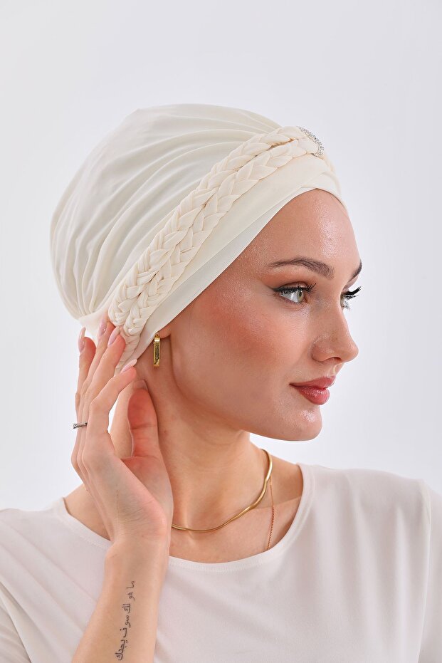 Çift Örgülü Bone - 3