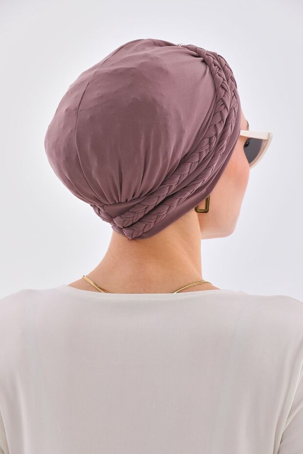 Çift Örgülü Bone - 6