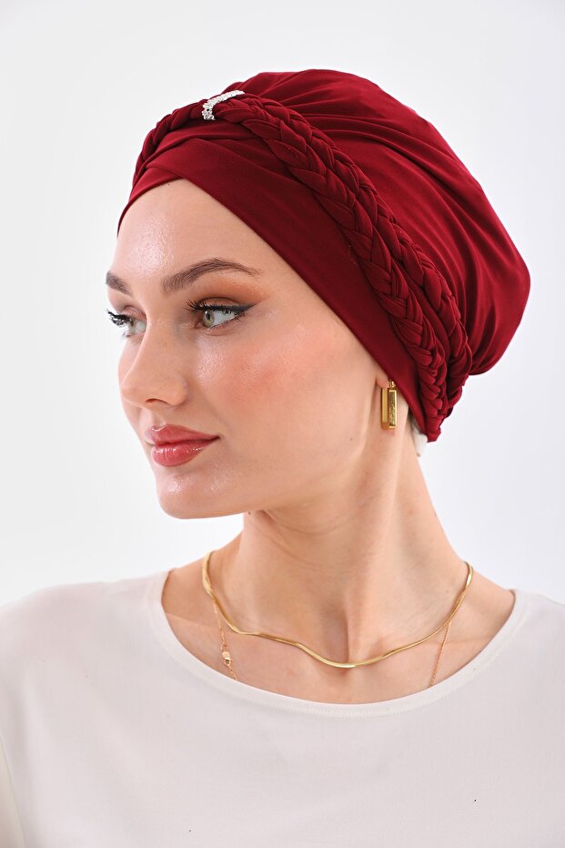 Çift Örgülü Bone - 3