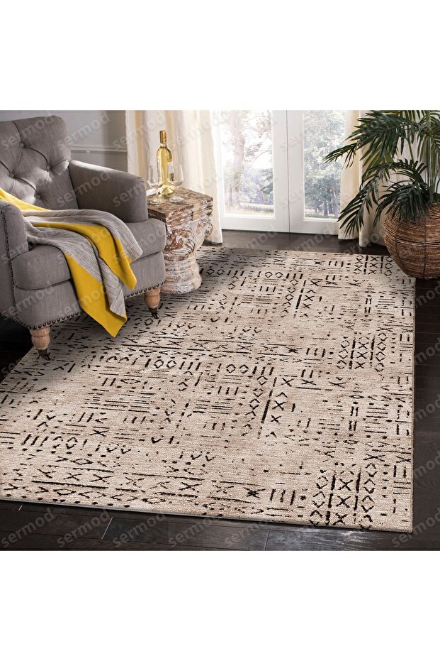 111- غطاء سجاد مطاطي إسفنجي بني حديث - 2