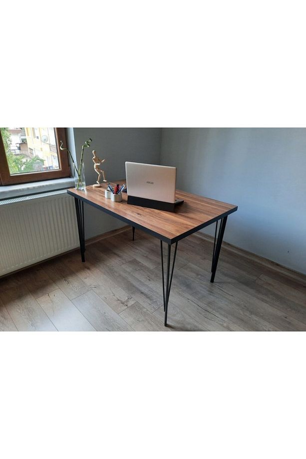 Ahşap Masa Ayağı Metal Tasarım Yemek Ve Çalışma Masası Ayağı 80 Cm 1 Adet - 4
