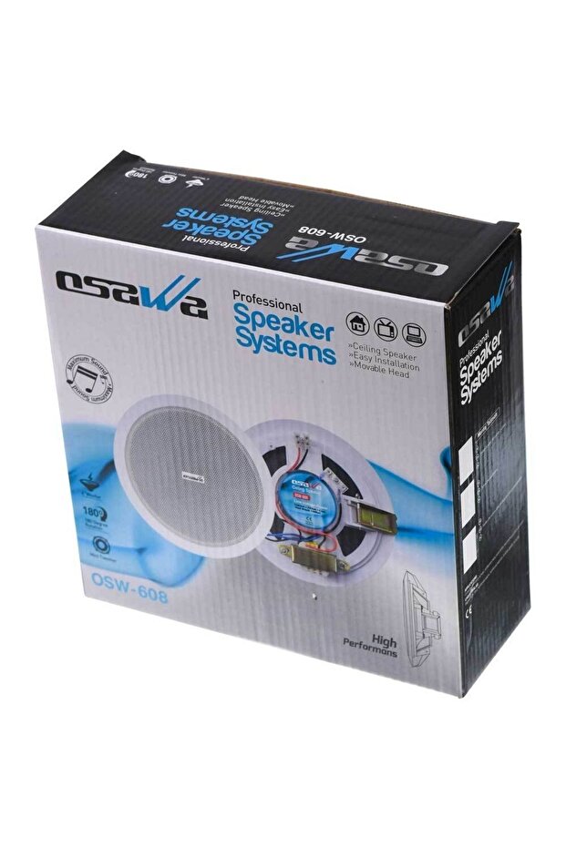16 Cm 15 W 100 V Tavan Tipi Hoparlör Osw-608 - 5