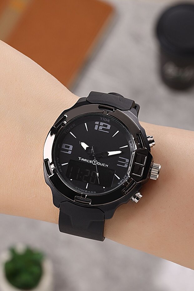 Classic Dial Silicone Band Unisex Wristwatch