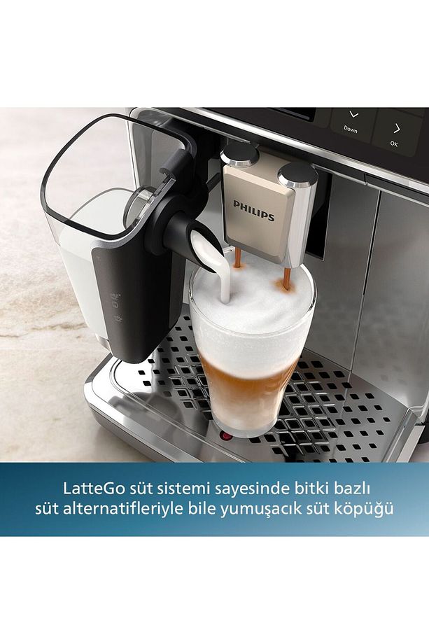 4400 Serisi LatteGo Tam Otomatik Espresso Makinesi, 12 Sıcak ve Soğuk İçecek, QuickStart, EP4446/70 - 5