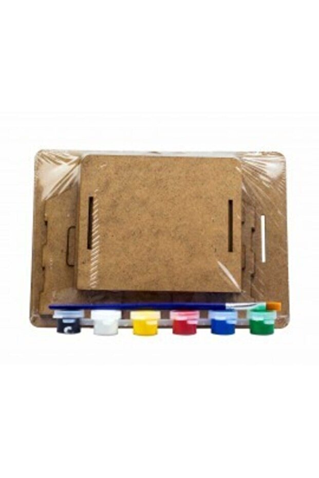 Boyama Ahşap Klasik Ev Seti - 7