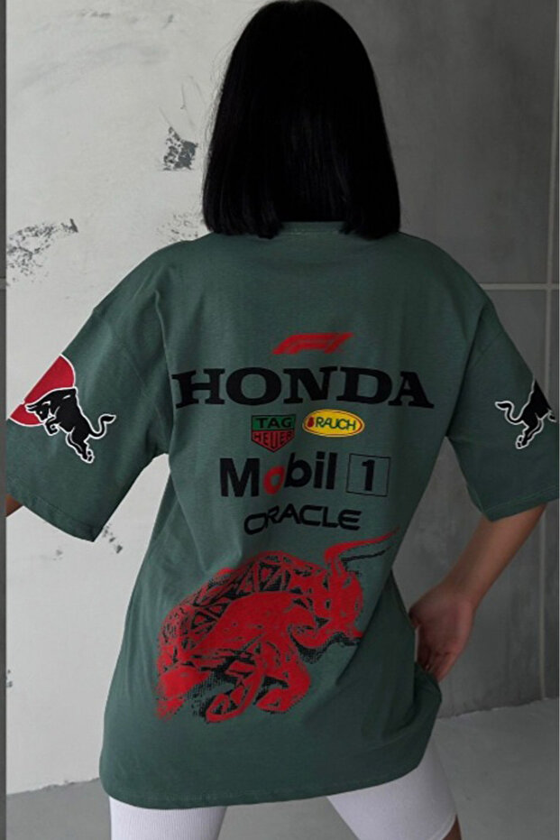 Unisex Oversize Baskılı Sweatshirt - 2