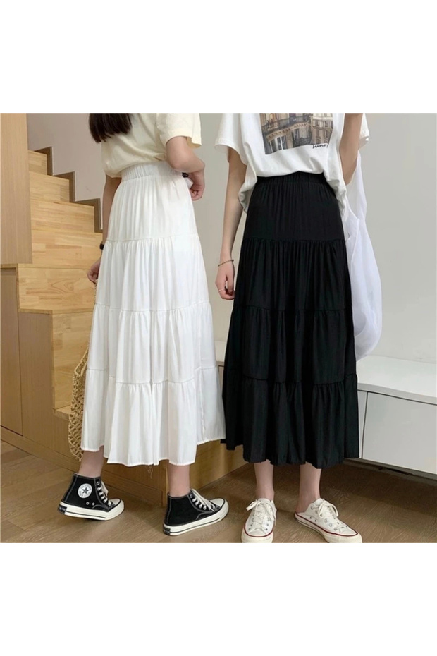 تنورة بلون واحد - 3