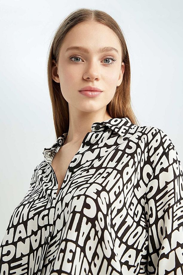 Coool Regular Fit Desenli Uzun Kollu Gömlek Y5301az22au - 4