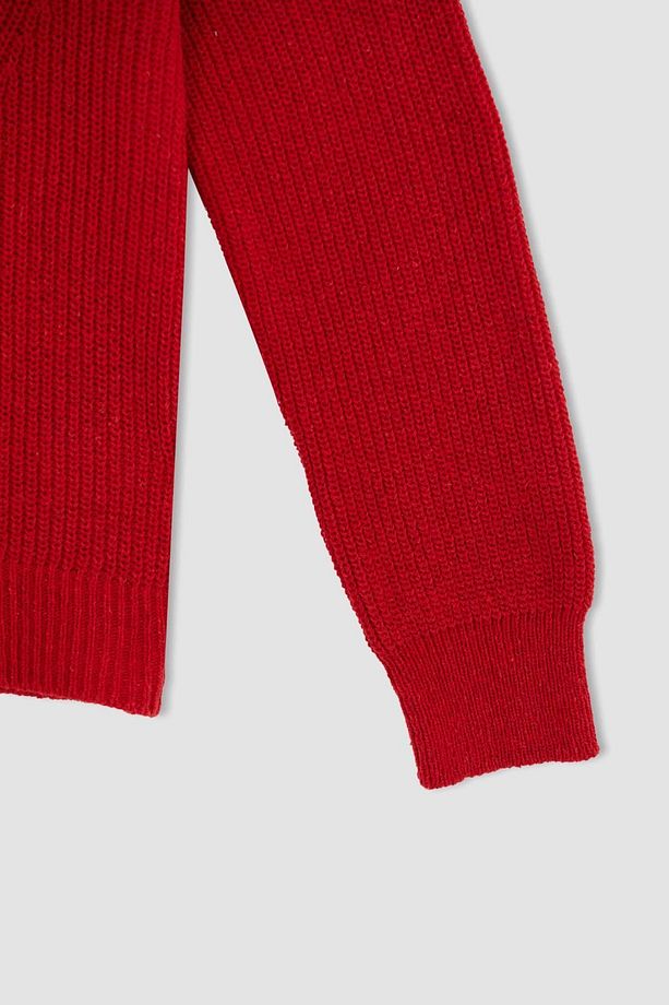 Regular Fit Basic Uzun Kollu Selanik Örgü Kazak H6905az22au - 8