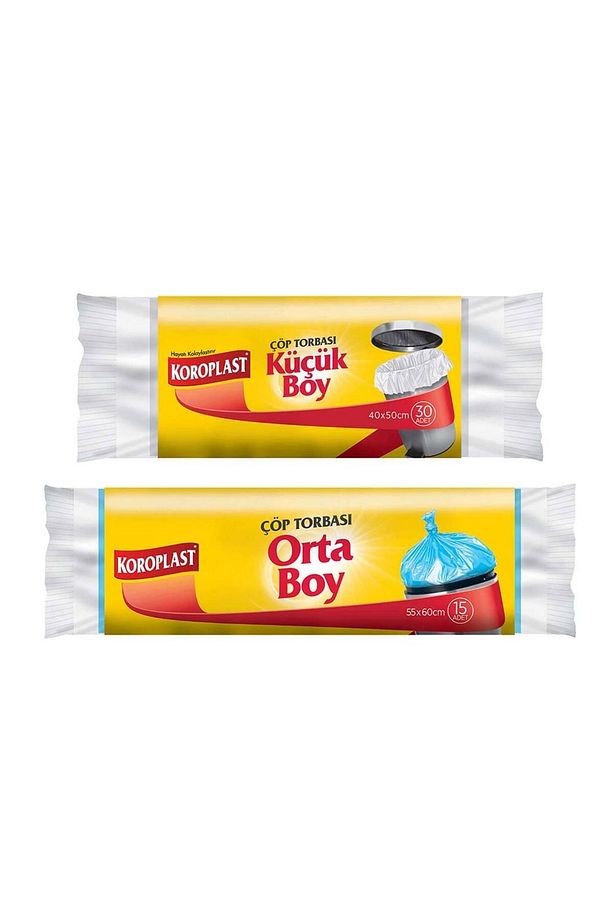 Küçük Boy Çöp Torbası 30'lu X1 Adet Orta Boy Çöp Torbası15'li X1 Adet - 2
