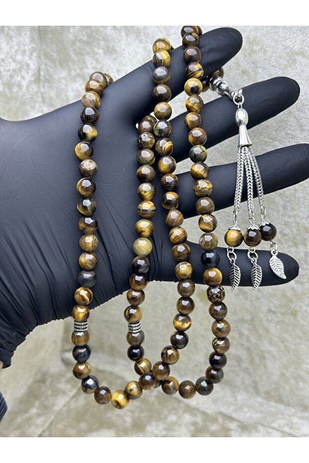 Natural Stone Tiger Eye 99 Pieces 8mm Prayer Rosary