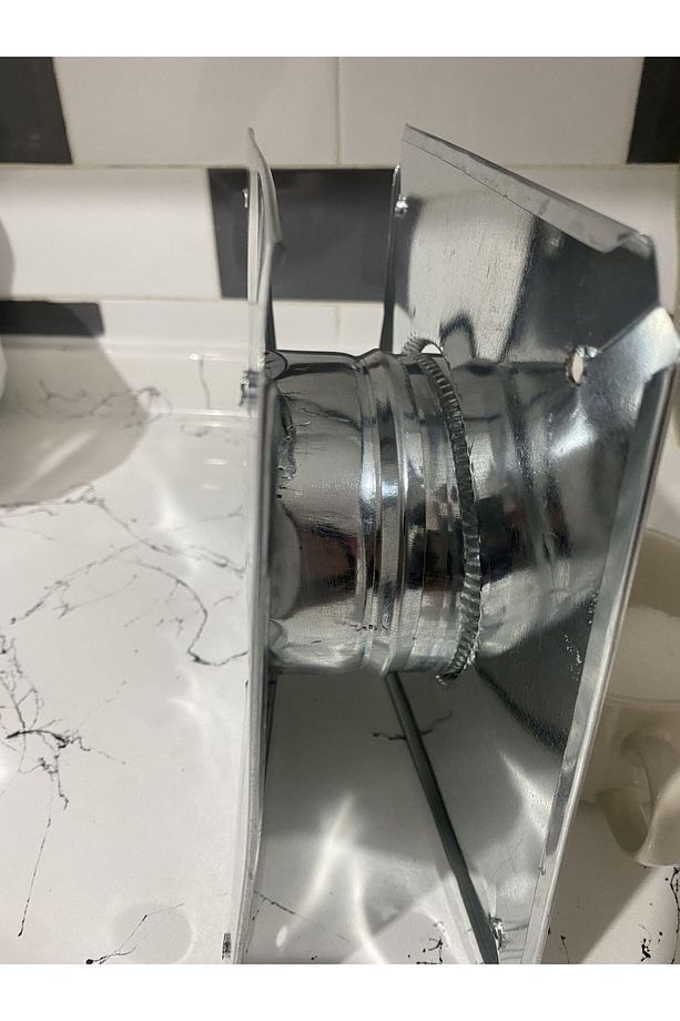 Soba baca adaptörü 10 cm lik borular için çadır karavan ahşap ev için - 3