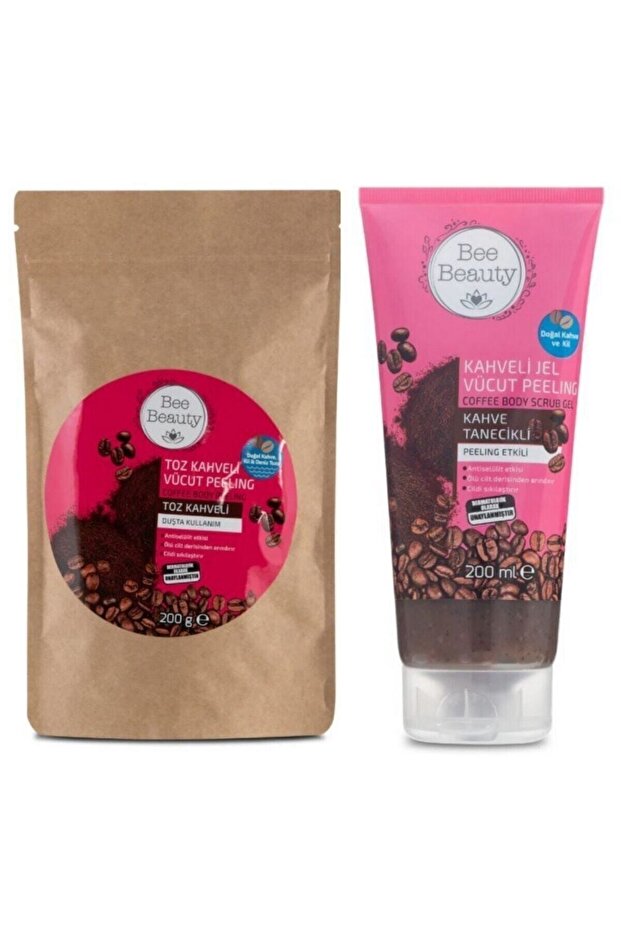 Powder Coffee Body Peeling 200gr + Coffee Gel Body Peeling 200ml