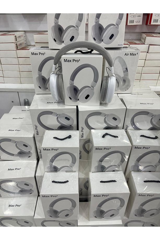 Max 2 Bluteetooth Kulaklık Hafıza Kartı Aux Girişi Uzun Şarj Süresi Siyah Renk - 5