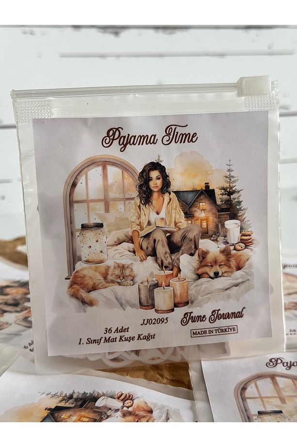 Pajama Time Dosyalı Sticker Seti (Bullet Journal Ve Ajandalar İçin İdealdir) - 4