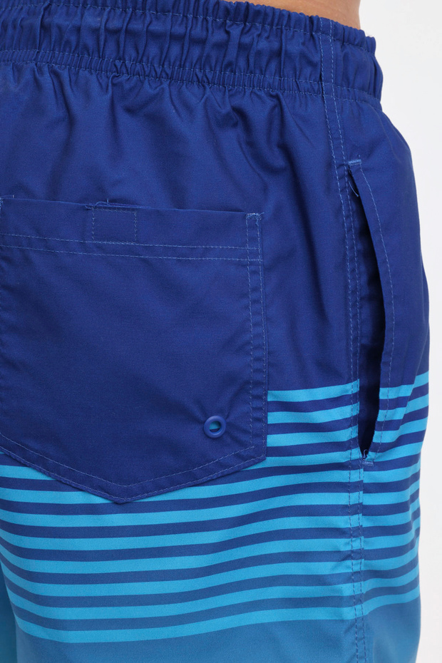 ML WERNER 19DS1046 4FX Mavi Erkek Deniz Şortu - 5