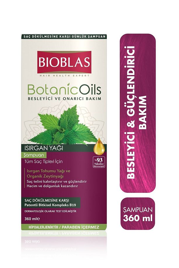 Botanic Oils Isırgan Yağlı Şampuan 360 ml - 1