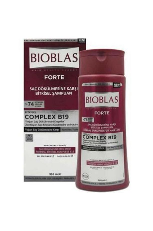Bıoblas Saç Dökülmelerine Karşı Şampuan 360ml Forte ( 2 Adet ) - 1