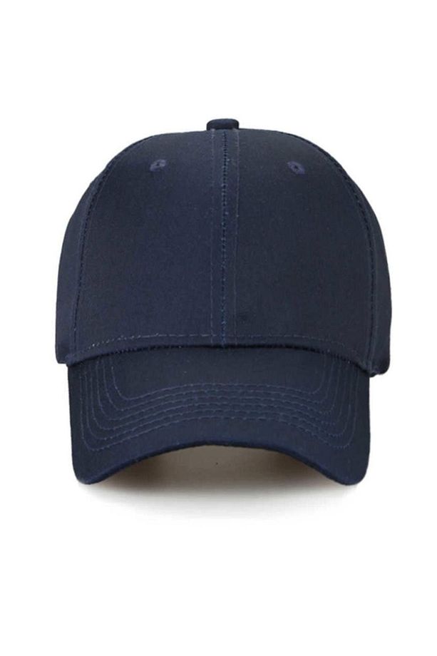 Unisex Ayarlanabilir Spor Kırmızı-lacivert Basic Kep Şapka 2'li Set - 3