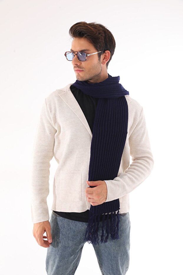 Erkek Selanik Örme Atkı - 3