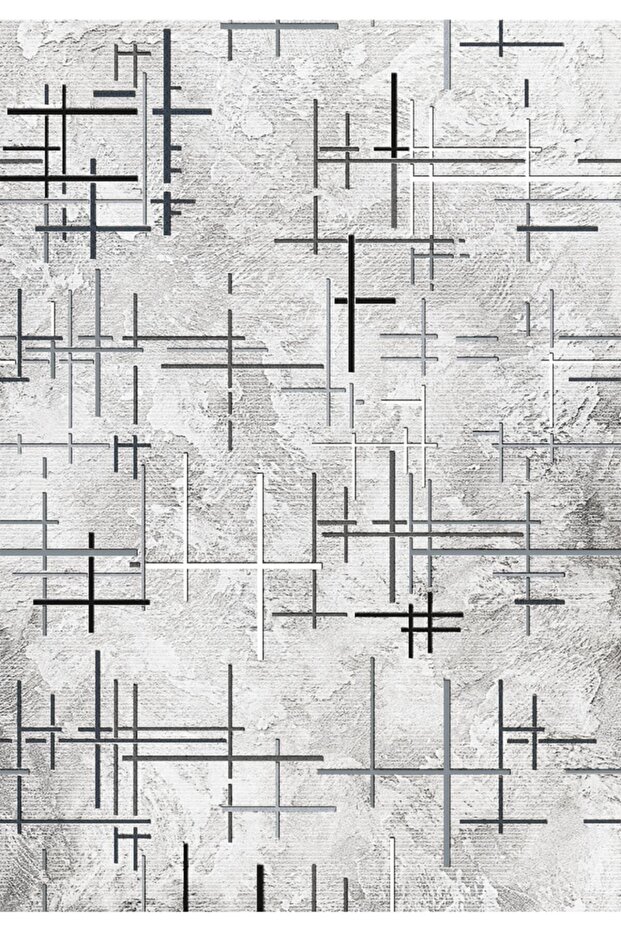 Modern Çizgili Dijital Baskılı Örtü - 2