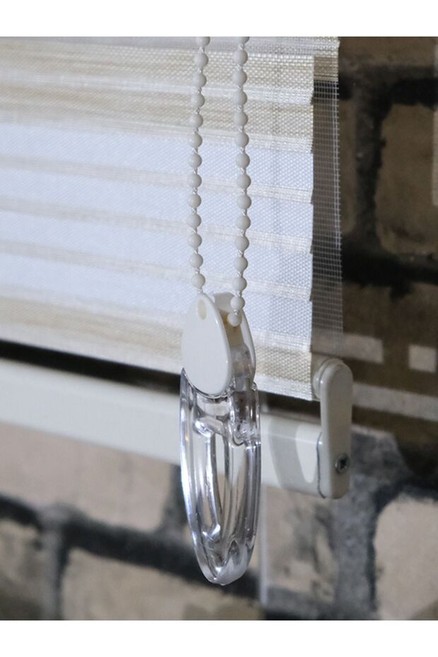 KREM GOLD MODERN ZEBRA PERDE - 3