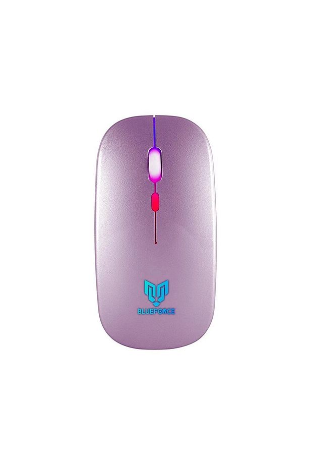 V5.0 Bluetooth & Wireless 2,4ghz Sessiz Kablosuz Mouse Pembe - 3