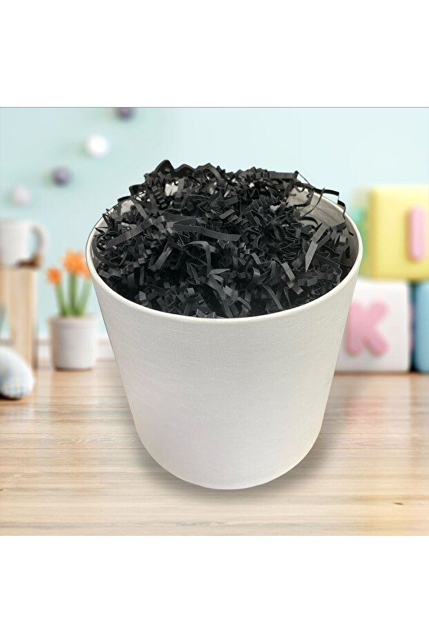 1 Kg Zigzag Kırpık Kağıt , Kırpıntı Kağıt * Siyah - 1